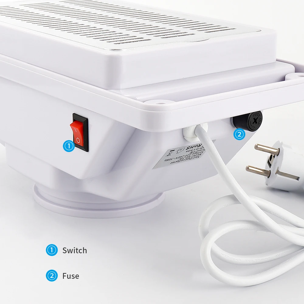 Встроенный Настольный пылесборник для ногтей машина маникюрного салона пылесос