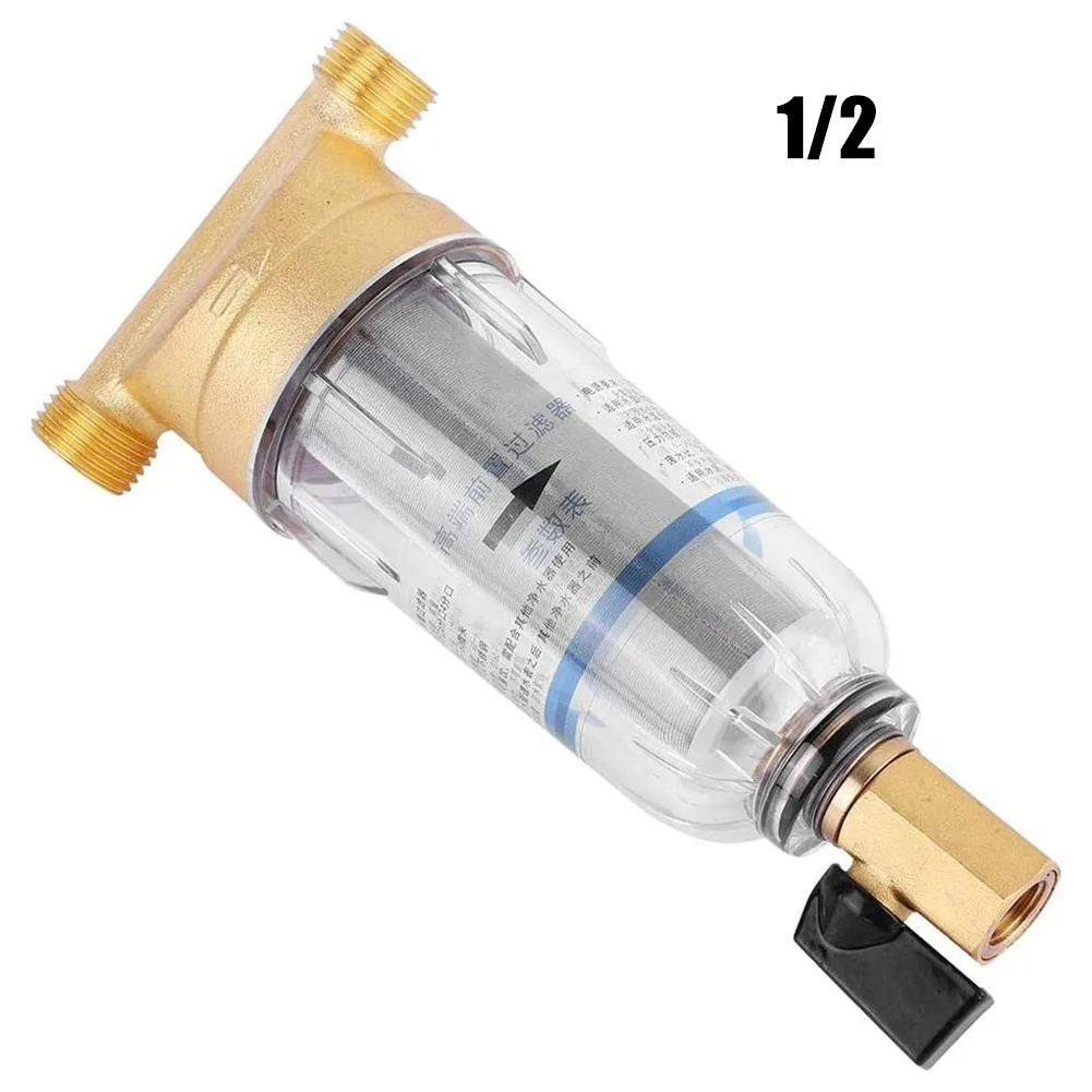 

Water Filter 1/2" OR 3/4" Reusable Spin Down Sediment Water Filter Faucet Water Purifier Water Prefilter Kitchen Accessory