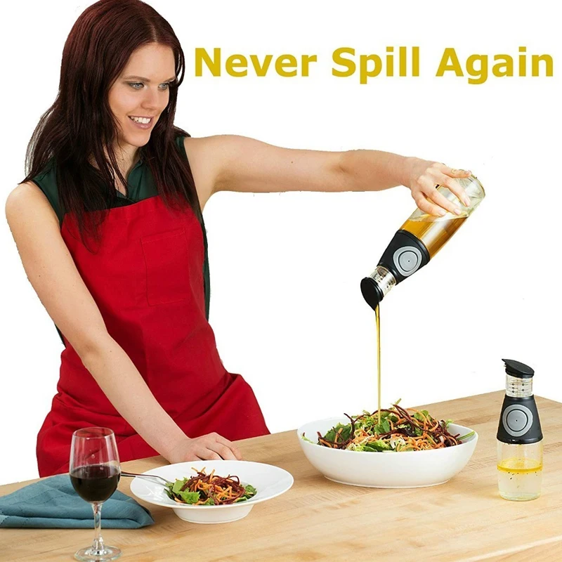 gf 917oz olive oil dispenser bottle set oil vinegar cruet with drip free spouts kitchen gadgets seasoning organizer accessory free global shipping