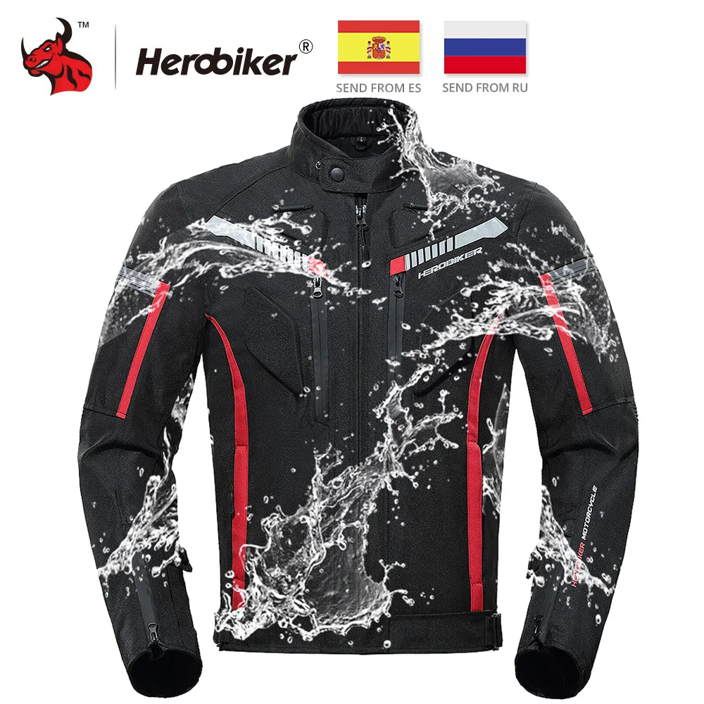 Мотоциклетная куртка HEROBIKER Chaqueta Мужская водонепроницаемая мотоциклетная
