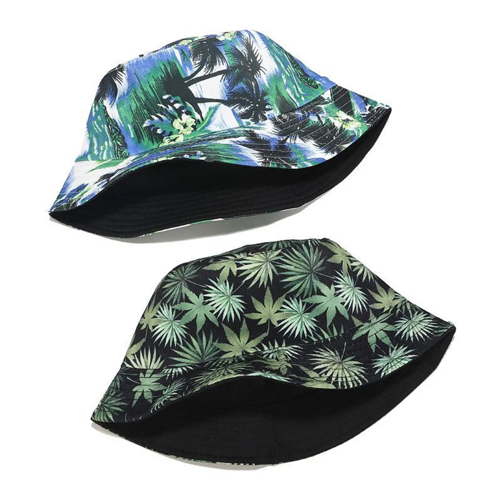 GOUTER печать животных панда кошка лента ведро шляпа для унисекс Двусторонняя