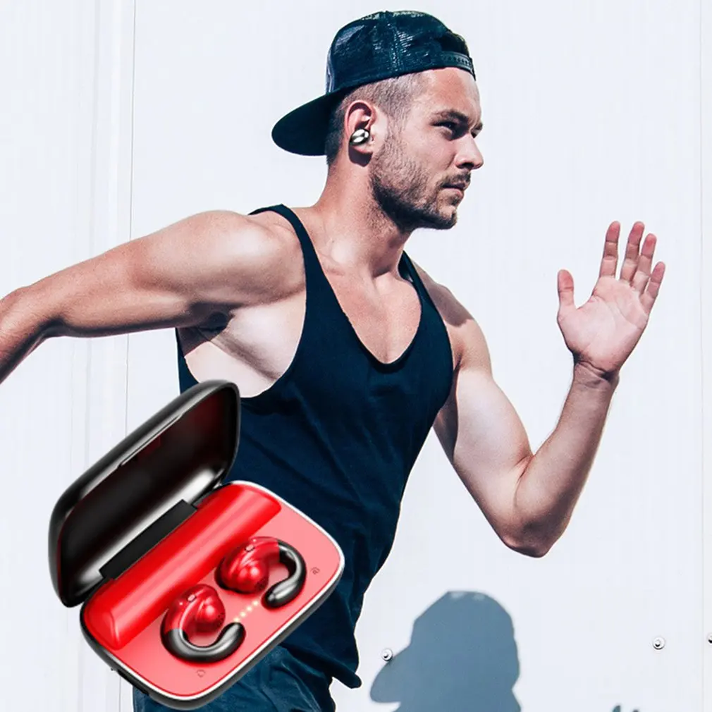 

Practical S19 non-in-ear wireless earphone durable headsets hanging ear bone conduction portable earphones