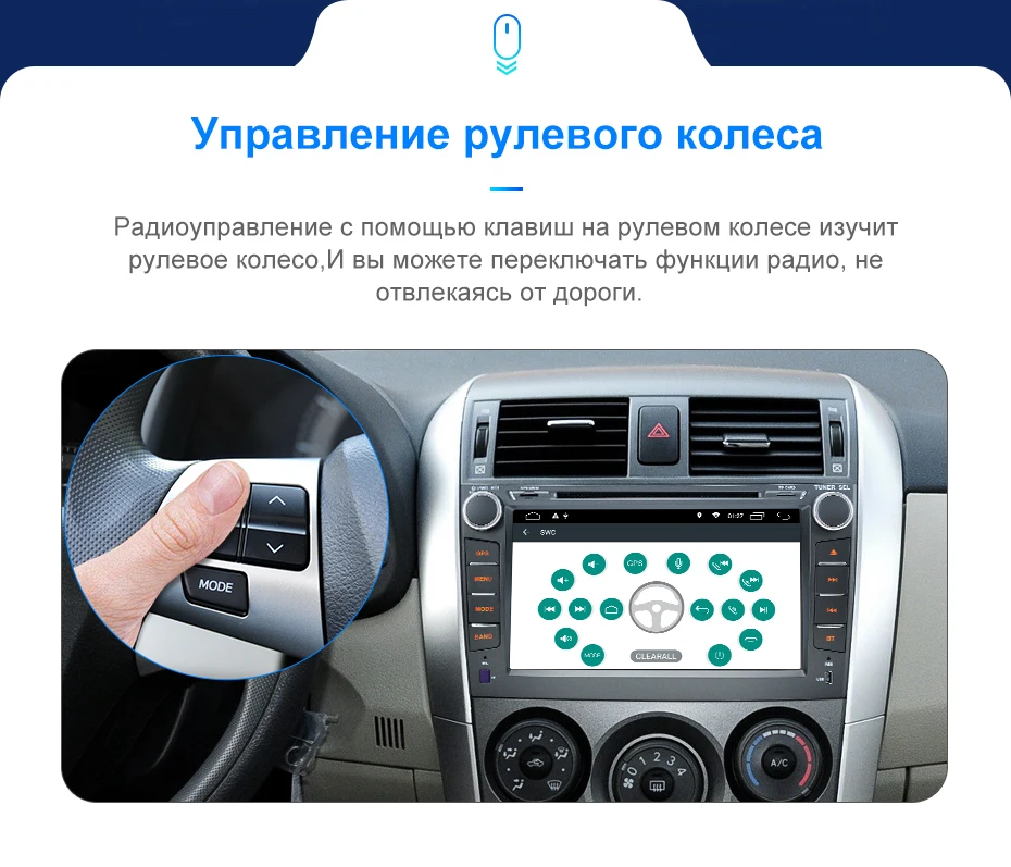 Junsun 2 ГБ+ 32 ГБ, Android 8,1 для Защитные чехлы для сидений, сшитые специально для Toyota Corolla 2007 2008 2009 2010 2011 автомобиль Радио Мультимедийный видеоплеер навигации gps 2 Дина dvd