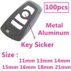 100 шт.лот 11 мм 13 мм 14 мм 15 мм 16 мм 18 мм 21 мм 22 мм металлический Автомобильный ключ-наклейка логотип эмблема значок наклейки для Opel Infiniti Fiat
