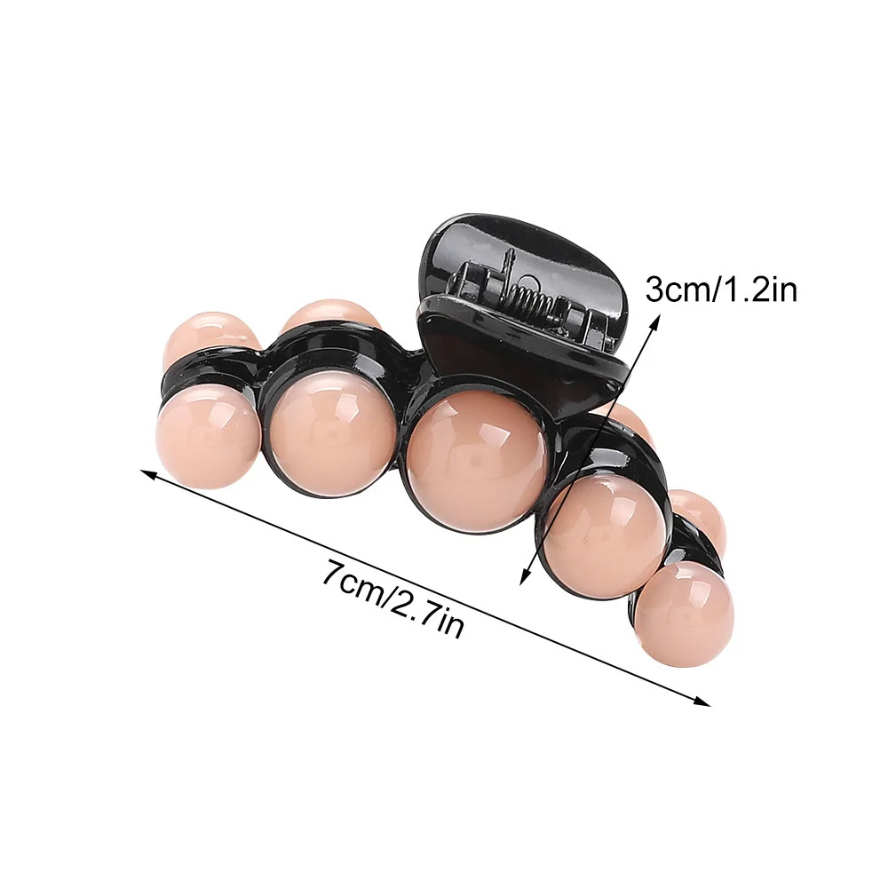 

1 Pcs Candy Color Hair Clip Crab Pearl Resin Acrylic Hair Claws For Women Girl Elegant Hair Accessories Headdress