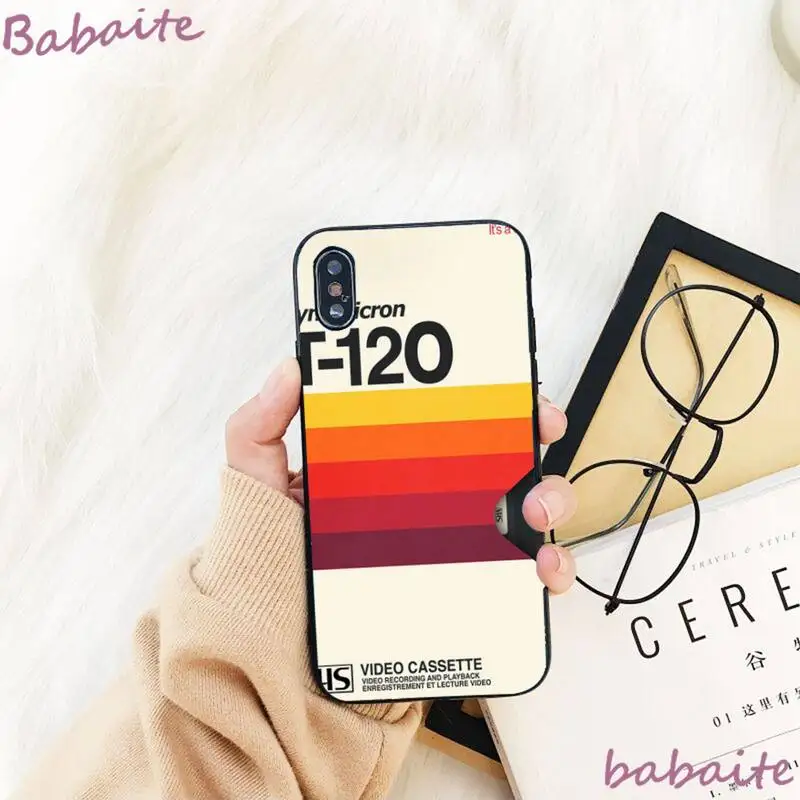 

Babaite 80s VHS Tribute Phone Case for iPhone 8 7 6 6S Plus X XS MAX 5 5S SE XR 11 11pro promax