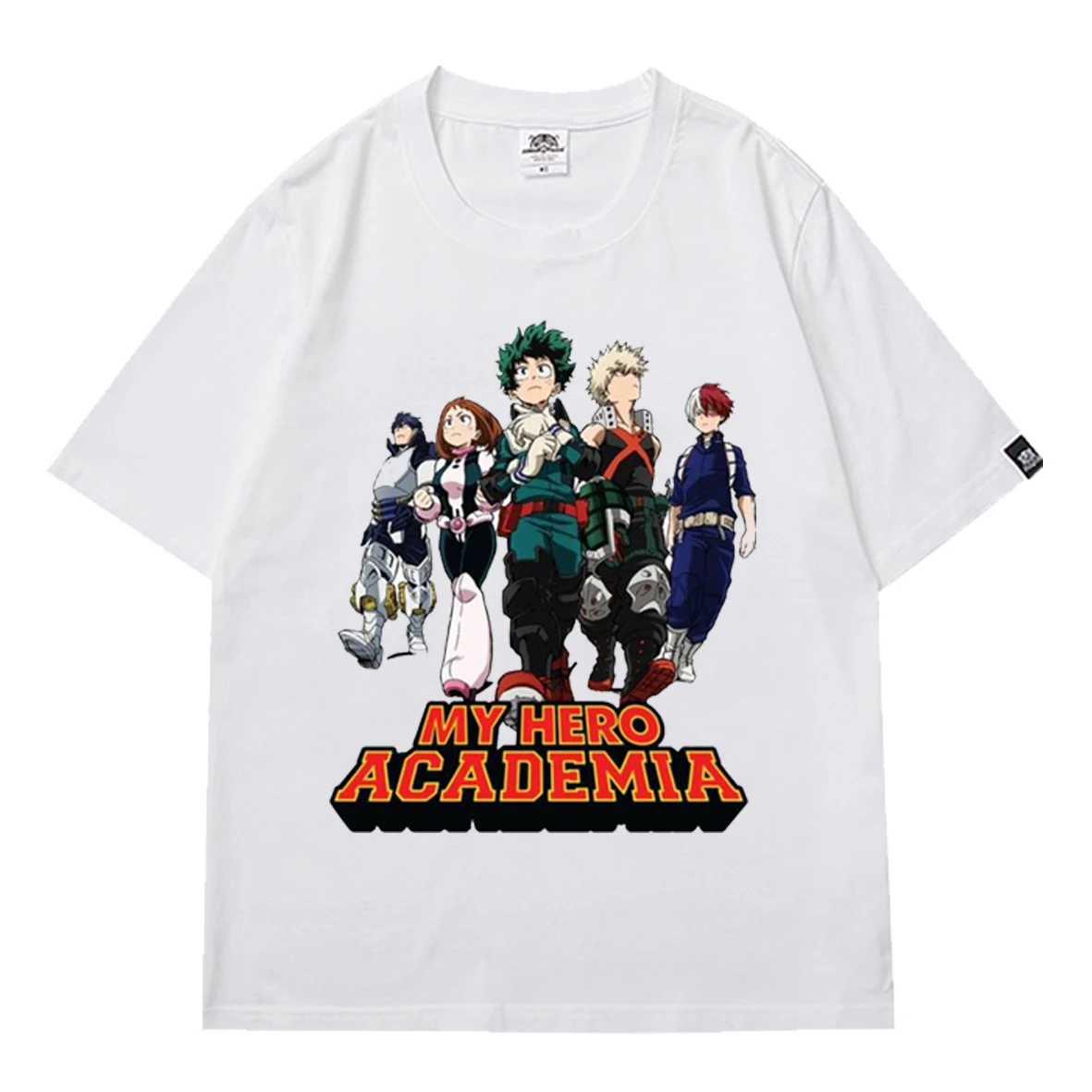 

Popular Anime My Hero Academia Short Sleeve Boy Teen Cool T-shirt Unisex Loose Streetwear Tee Tops Men's Hot Oversized T-shirt