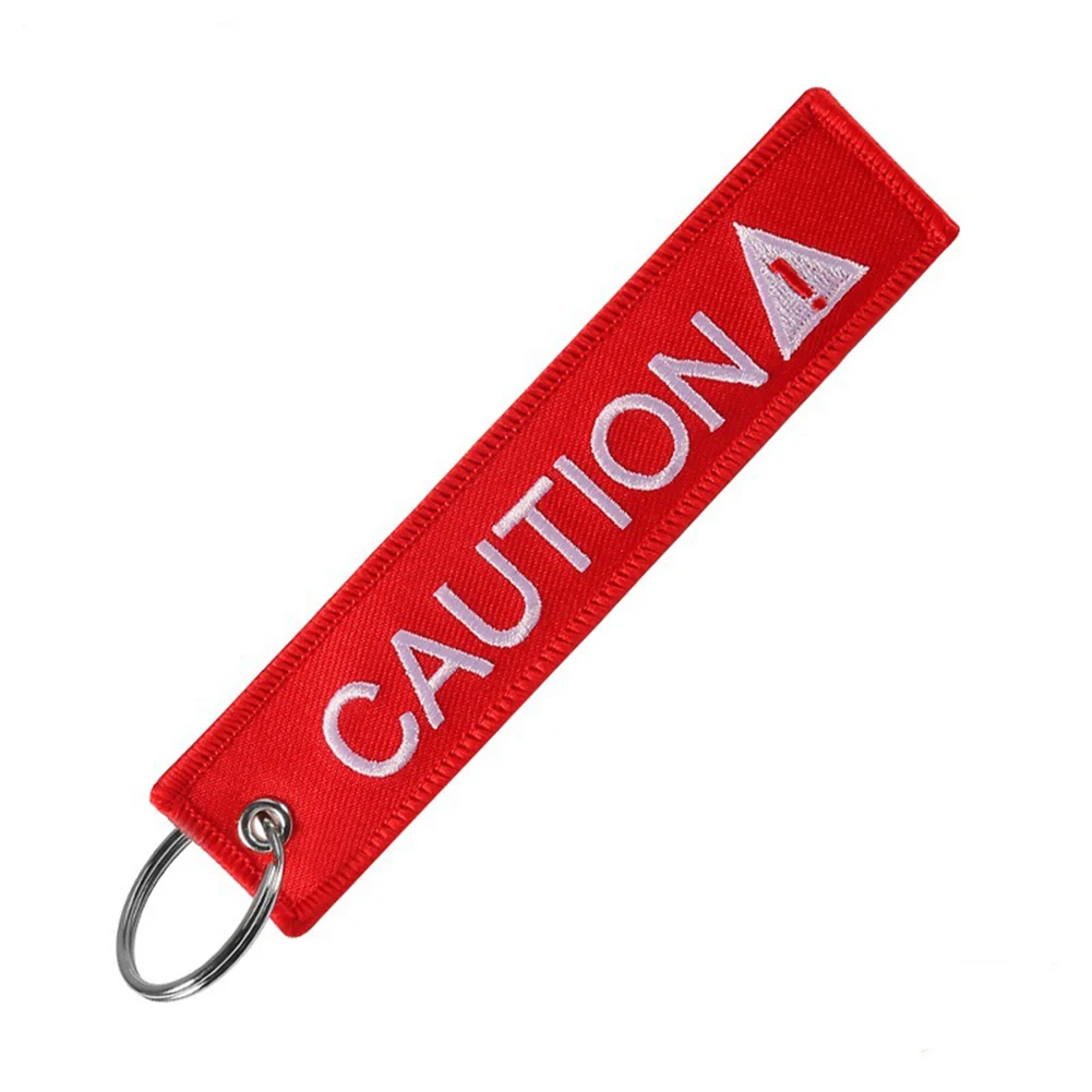 New Arrivals Keychain Bouble-Sided CAUTION DIVER Print Embroidery Tags Keyring Key Chain Pendant Gift | Украшения и аксессуары