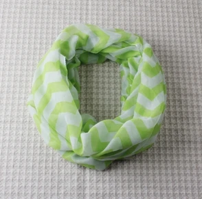 lemon green 16 цветов, шеврон, волнистый принт, бесконечный шарф, лето, весна, для девочек, петля, Детские кольца, шарфы, аксессуары для малышей, детский снуд - Цвет: lemon green