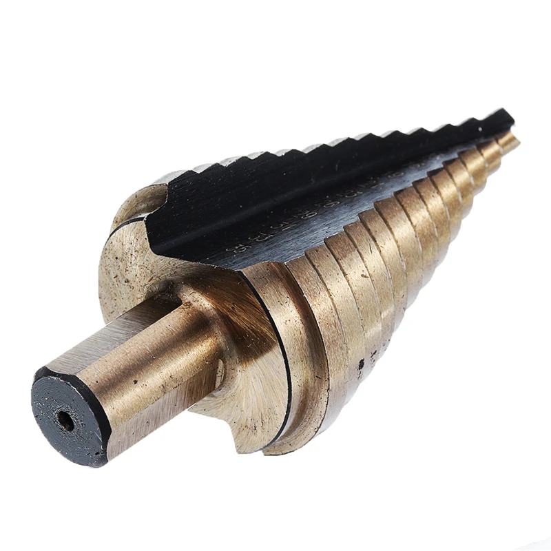 

5Pcs 4-35mm HSS Step Drill Bit Set Multiple Hole Metric Size with Aluminum Case For Steel, Brass, Wood, Plastic Drilling