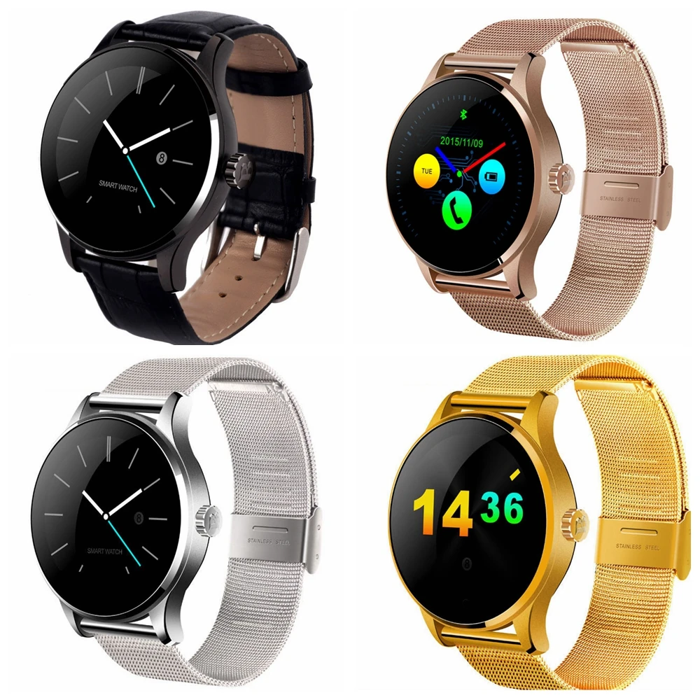 Роскошные Смарт часы из нержавеющей стали для мужчин спортивный фитнес браслет