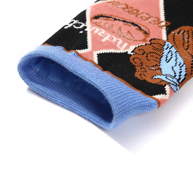 Fashion Funny Mens Socks Hip Hop Harajuku Kawaii Cartoon Cotton Socks Fruit Animal Beer Food Happy Casual Socks Gifts for Men