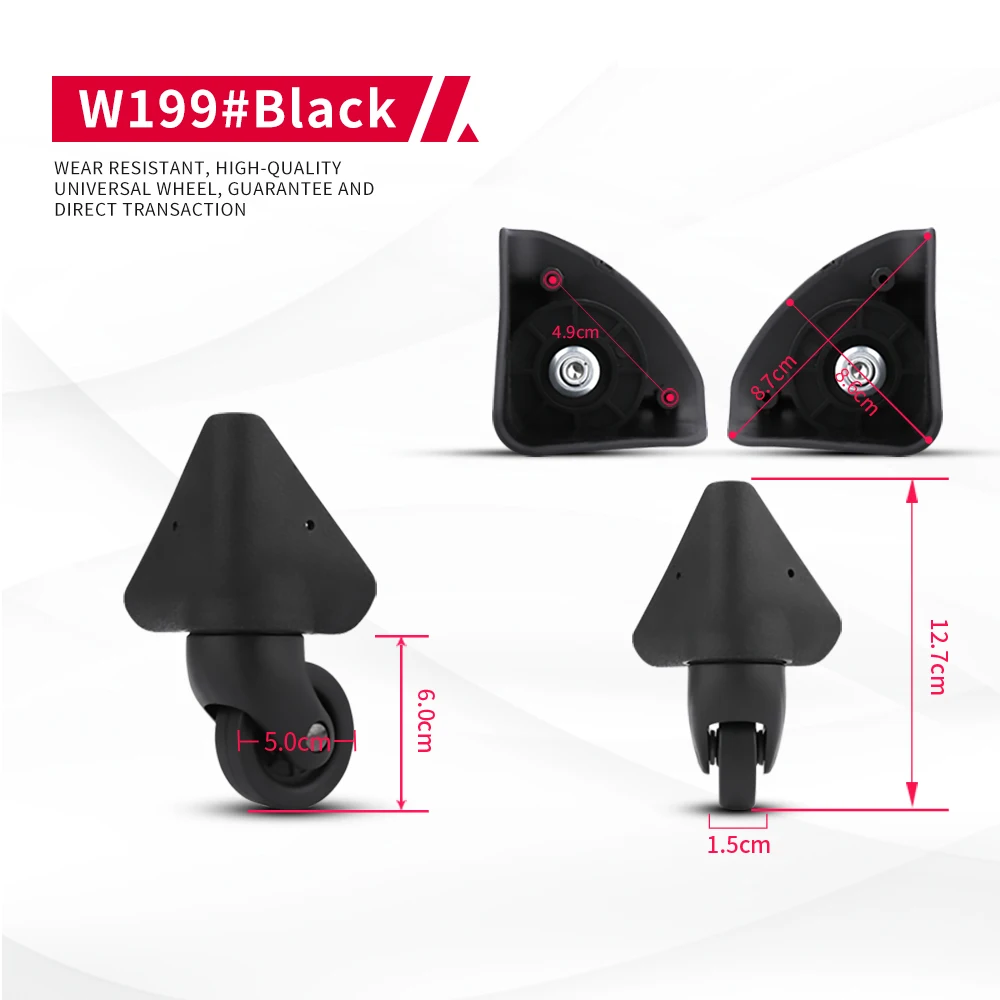 DILONG W199 Suitcase wheels travel luggage bag universal wheel wear-resistant  repair mute maintenance accessories caster