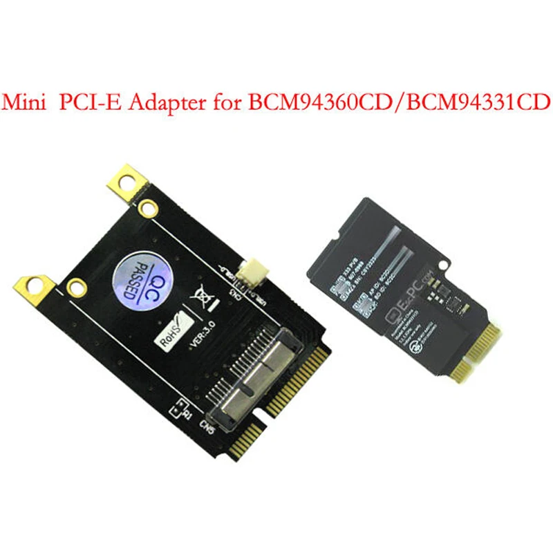 Адаптер версии 3 0 для BCM94360CD модуля к Mini PCI-E 52Pin интерфейс без диска Простая