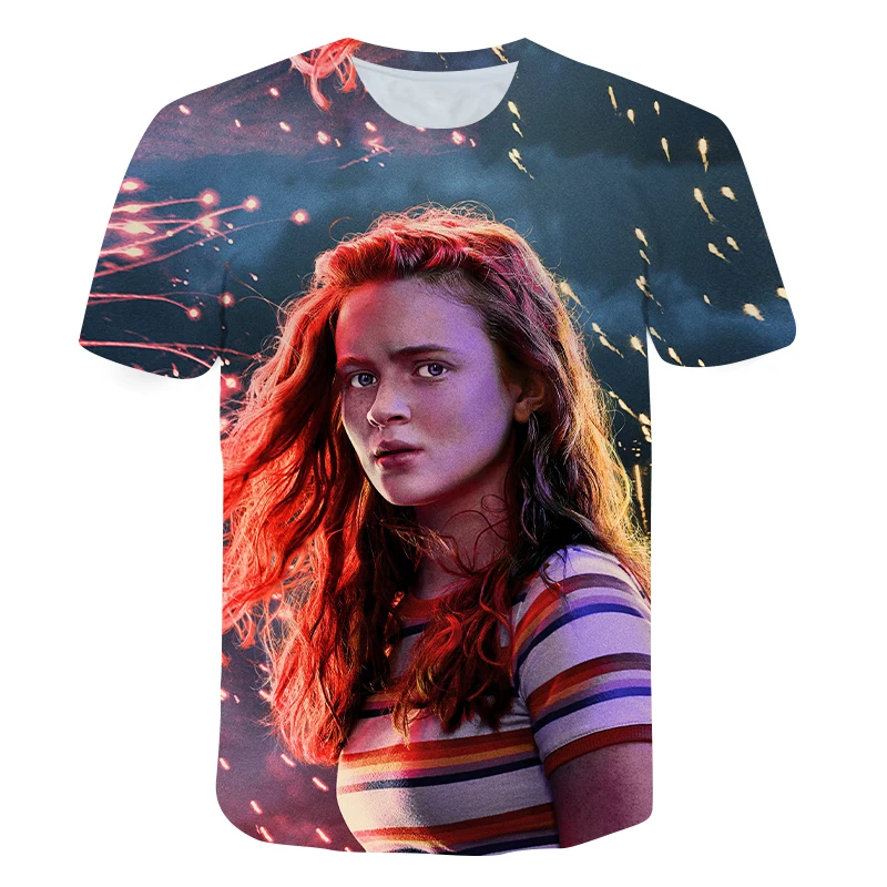 

3D Strange Story Surrounding Stranger Things T Shirts Boy/Girl Short Sleeve T-Shirts Fashion Funny Boy Girl Summer New Clothes