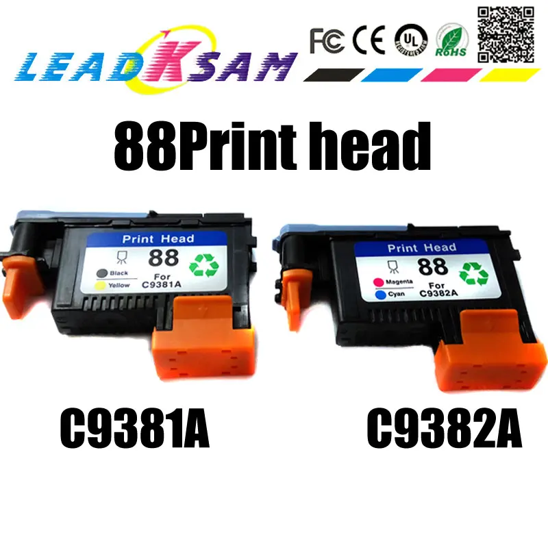 88 печатающая головка совместима с hp88 C9381A C9382A для принтера PRO K550 K8600 K8500 K5300 K5400 L7380