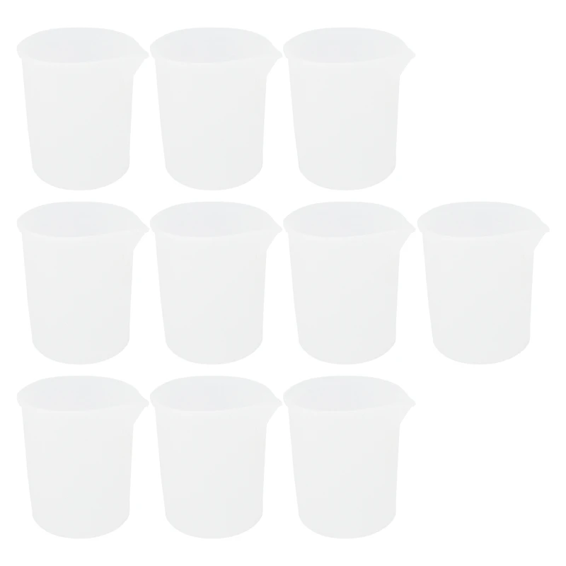 

10Pcs Silicone Measuring Cups 100 Ml Silicone Cups Non Stick Mixing Cups DIY Glue Tools Cup For Handmade Craft CNIM Hot