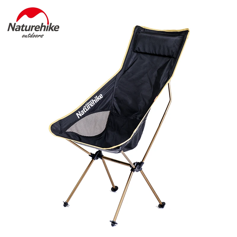 

Naturehike Foldable Camping Chair Ultralight Folding Outdoor Long Backrest Fishing Chair Beach 600D Thicken Leisure Supplies
