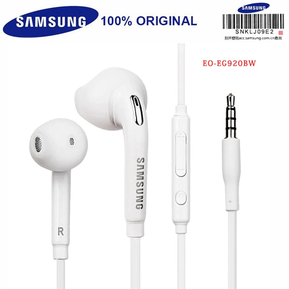 Наушники Samsung 3 5 мм EG920 глубокие басы вкладыши с микрофоном/пультом