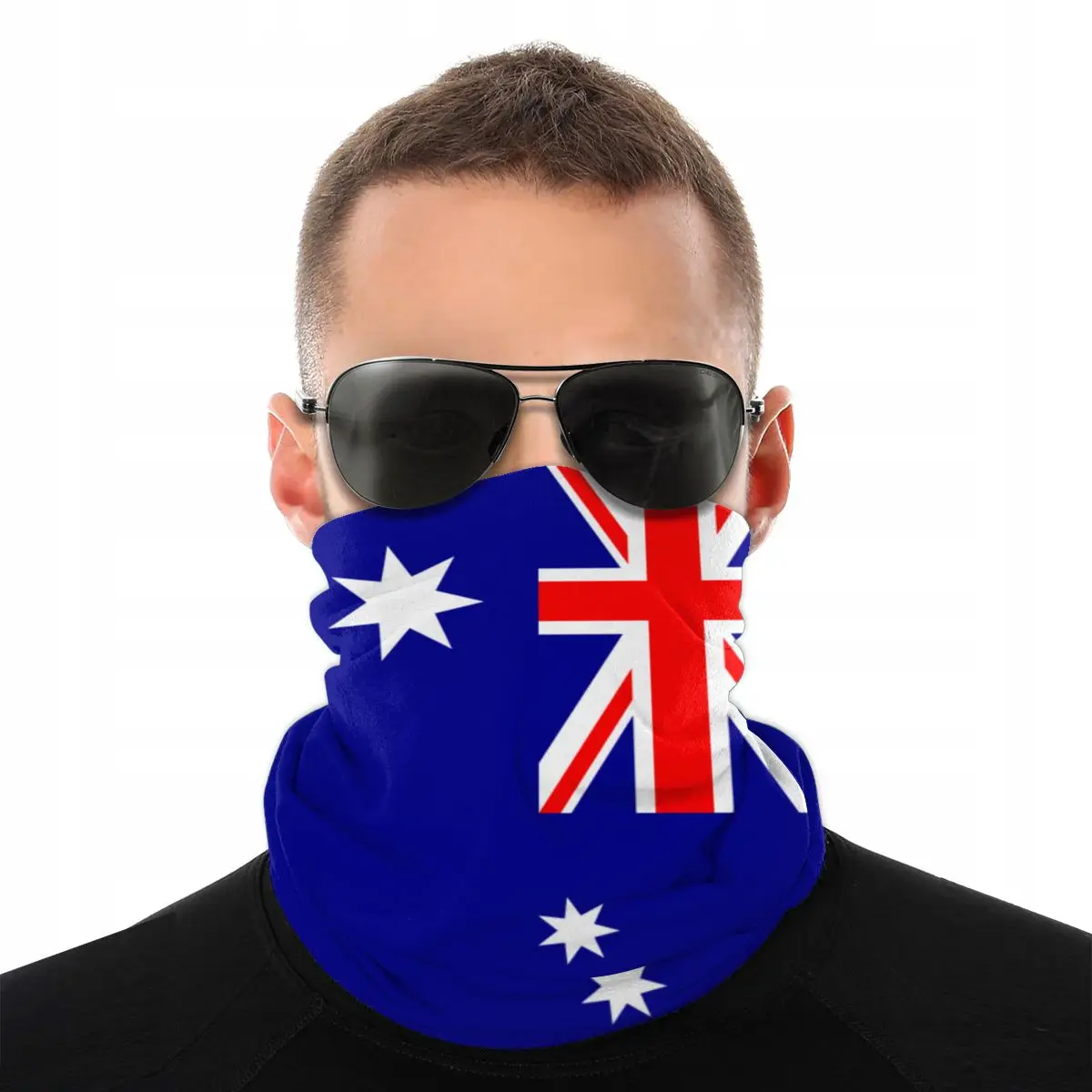 Австралийский флаг волшебный шарф полумаска для лица унисекс Хэллоуина на шею