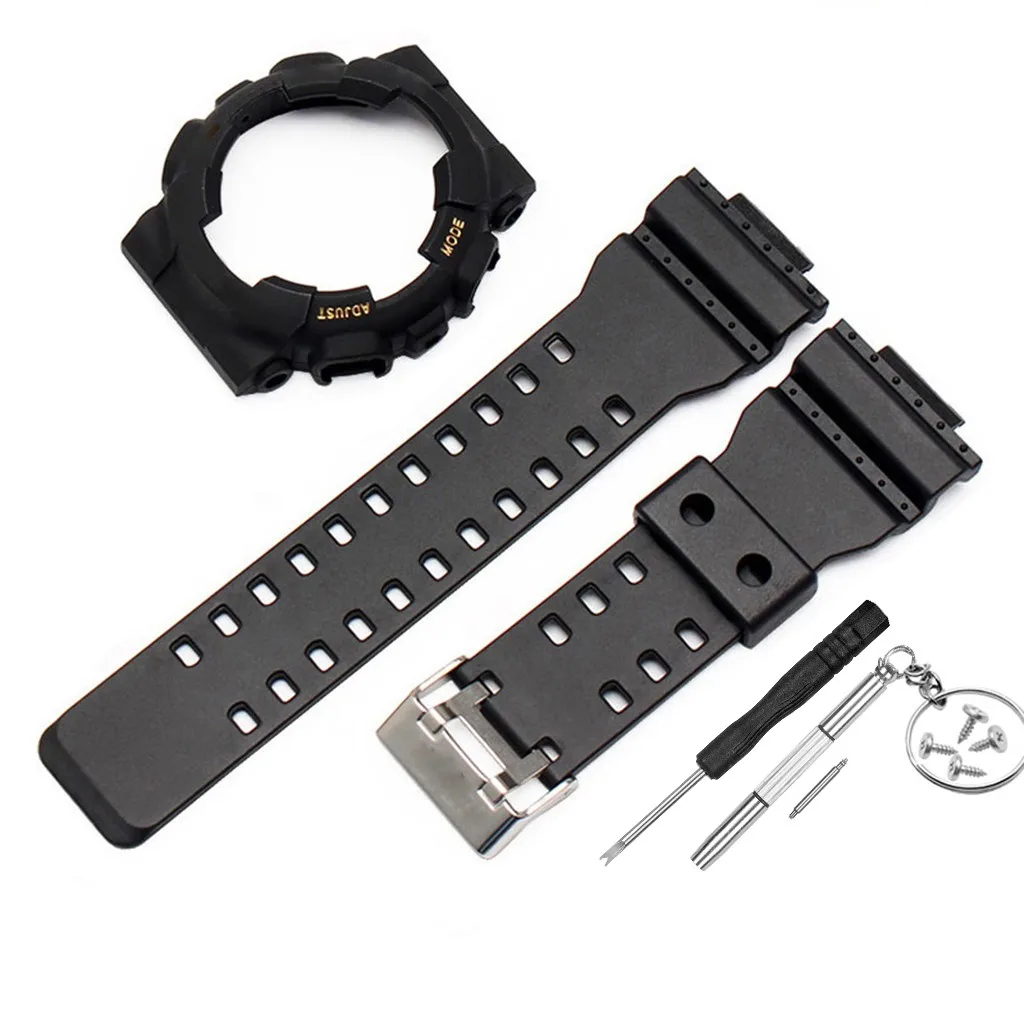 Сменный ремешок для часов Ремешок + крышка чехол G Shock GA 110 GA100 GD 120 Quick Release браслет