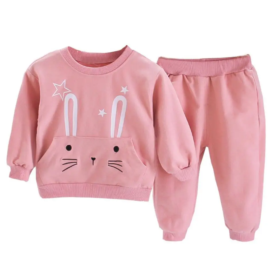

Rabbit Little Baby Infantil Kids Clothes Suit Long Sleeve Child Costume 2pcs/Set Girls Outfits Autumn Newborns Babies Gifts