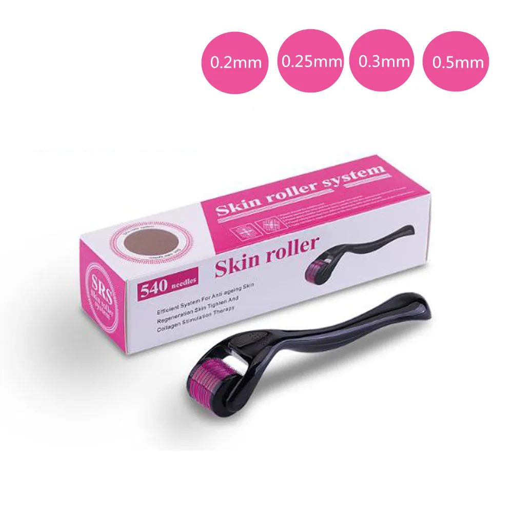 

540 Дерма роллер чистая микроизолировка 0,2/0,25/0,3 мм длиной титановой иглы Dermoroller микроизолирующий ролик для лица Прямая поставка