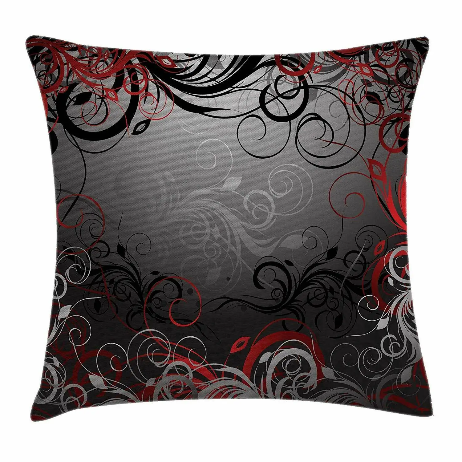 Красная и черная наволочка Mystic волшебный лес вдохновленные Цветочные