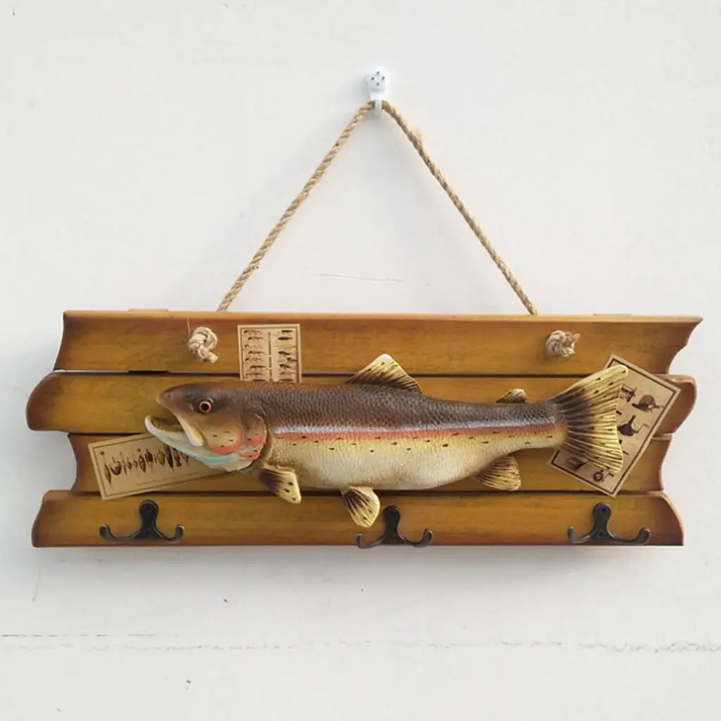 

Hanging Wooden Simulated Fish Wall Decor DECORATION For Home WIDELY USED