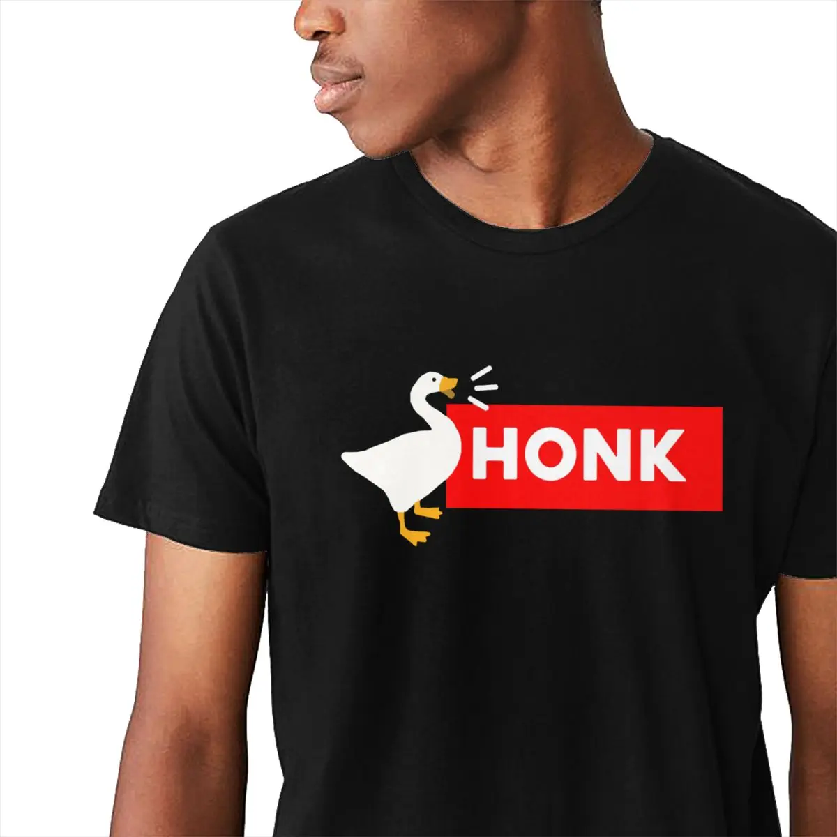 Мягкая футболка без названия с логотипом гусиной игры Honk Мужская модная