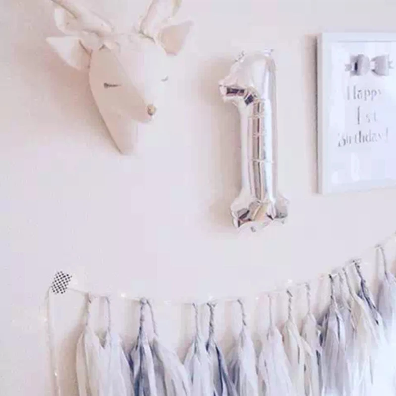 Настенные украшения ручной работы с 3d головой животного декор для детской