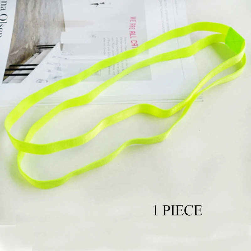 1 Pc Key Lime 3 шт., Модный женский Блестящий эластичный ободок на голову, повязка для волос, резинка для волос, повязка на голову для девочек, двойные резинки для волос, аксессуары для волос - Цвет: 1 Pc Key Lime