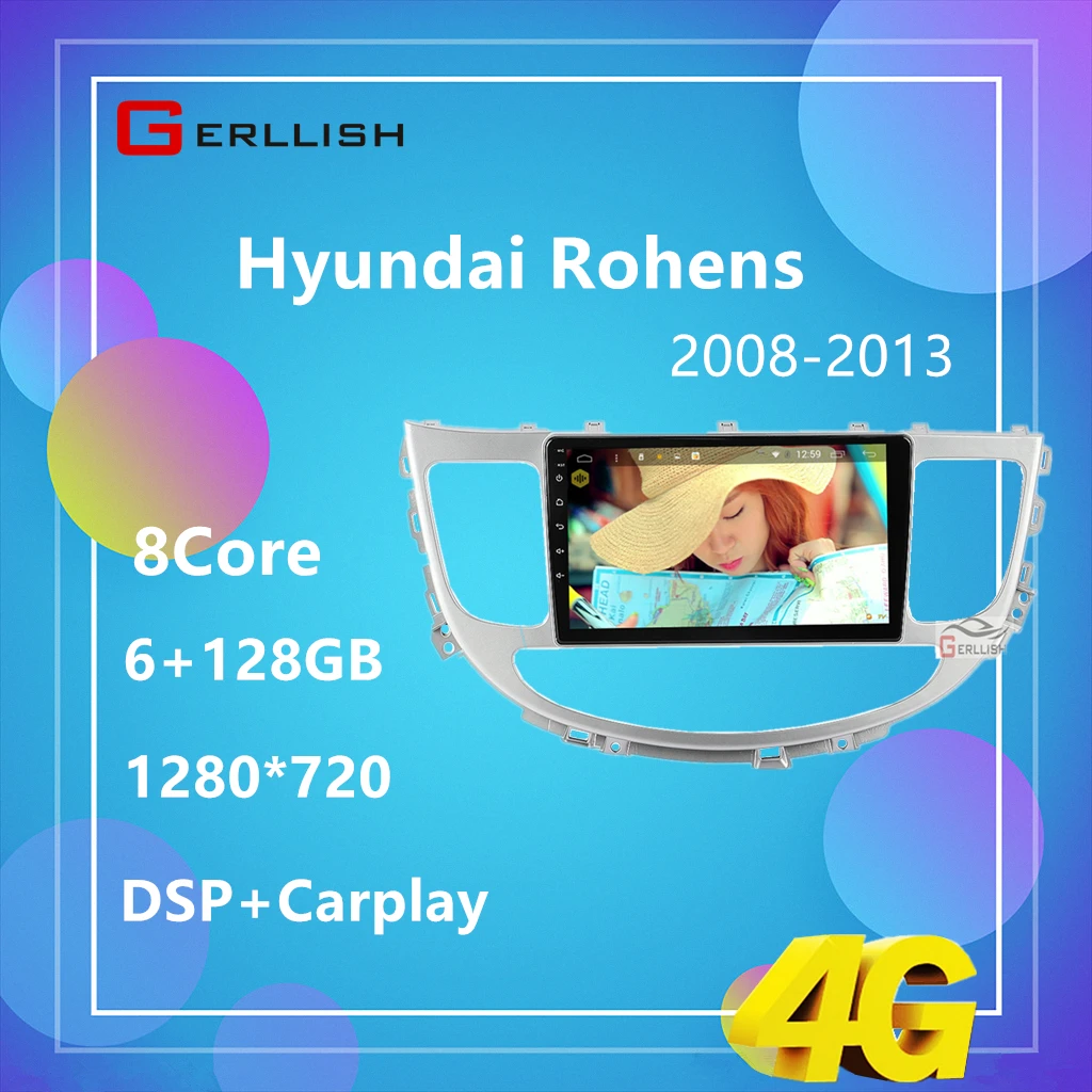 

Автомобильное радио Gerllish на платформе android для Hyundai Rohens 2008-2013, встроенный GPS-навигатор, автомагнитола, мультимедийный проигрыватель, оригина...