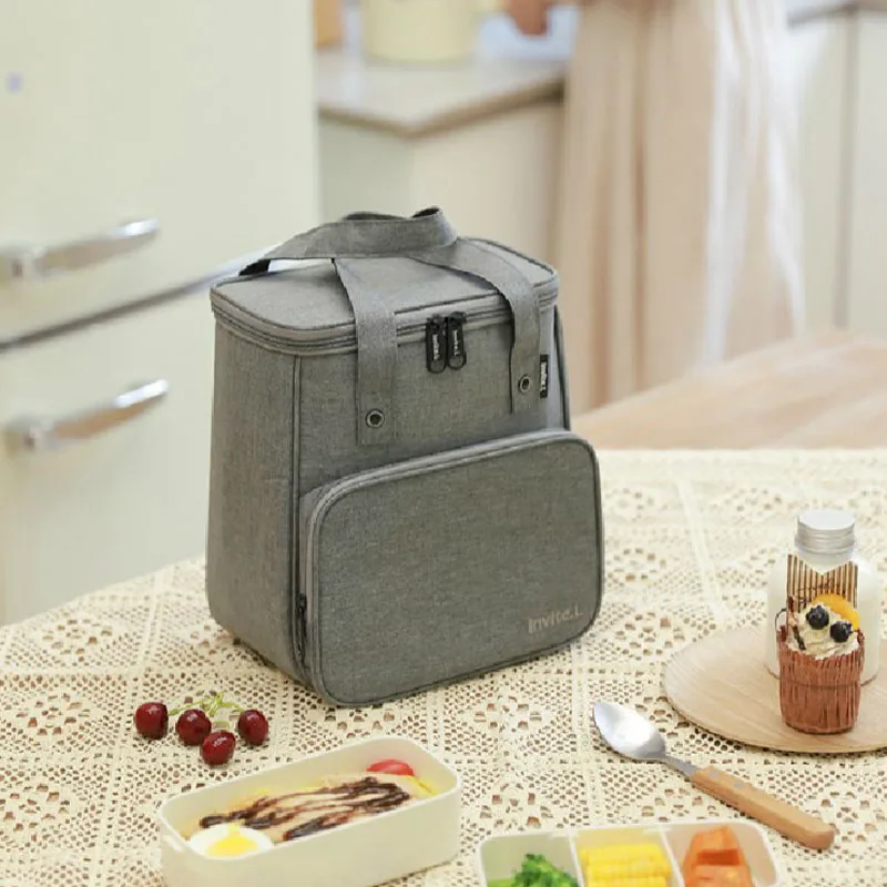 

Tote Kids Bento Thermal Bag Large Capacity Women Food Insulated Container Picnic Fruit Snack Drink Cooler Pouch Storage bags