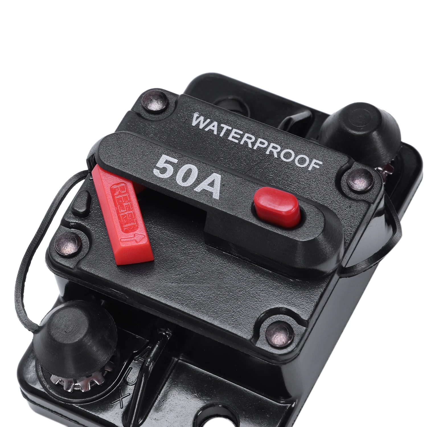 12V/24V Автомобильный морской аудио держатель предохранителя 50A ручной сброс