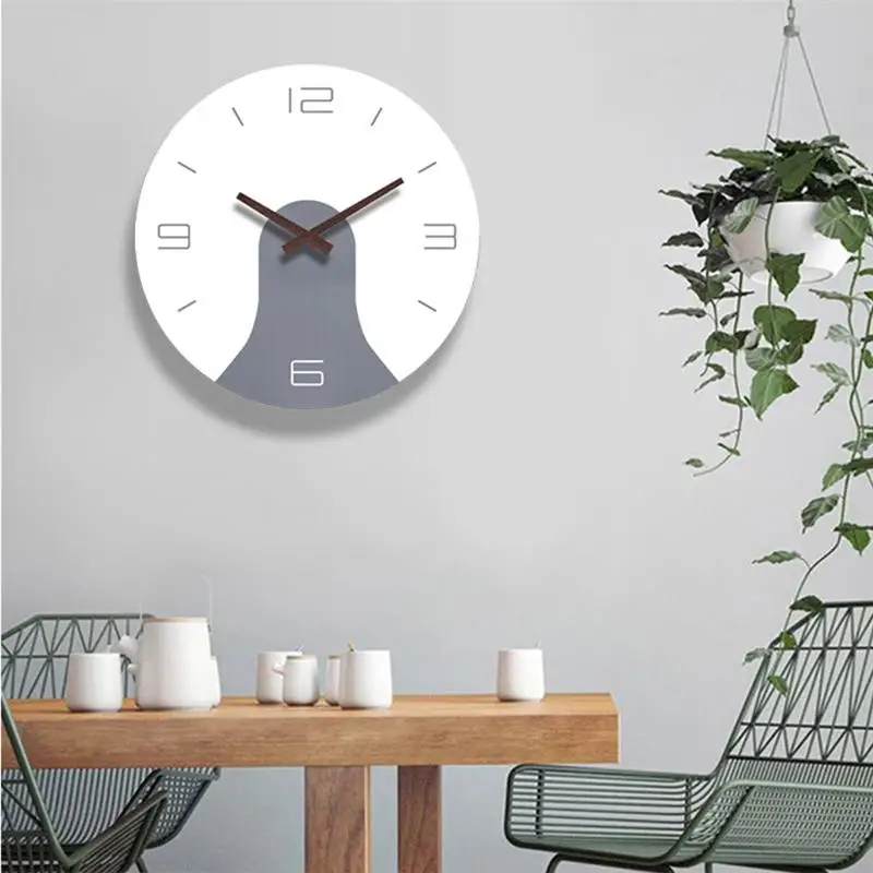 1 шт. стильные тихие часы расписанные настенные акриловые Абстрактные цветные