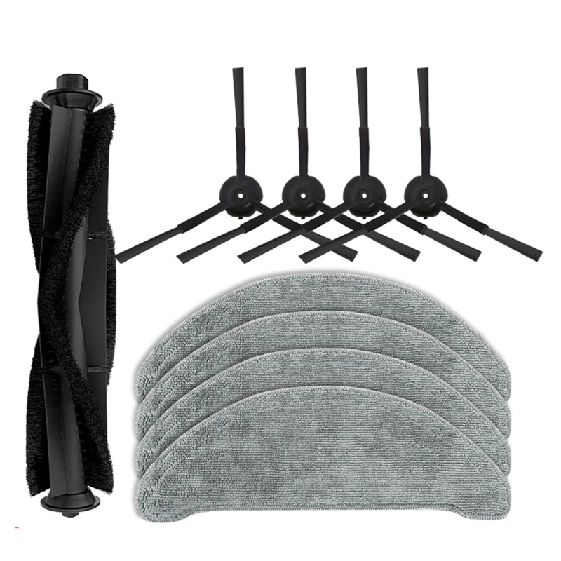 9Pc Applicable For Roidmi Sweeping Robot EVE PLUS Main Brush Rolling Brush Side Brush Cleaning Cloth Accessorie