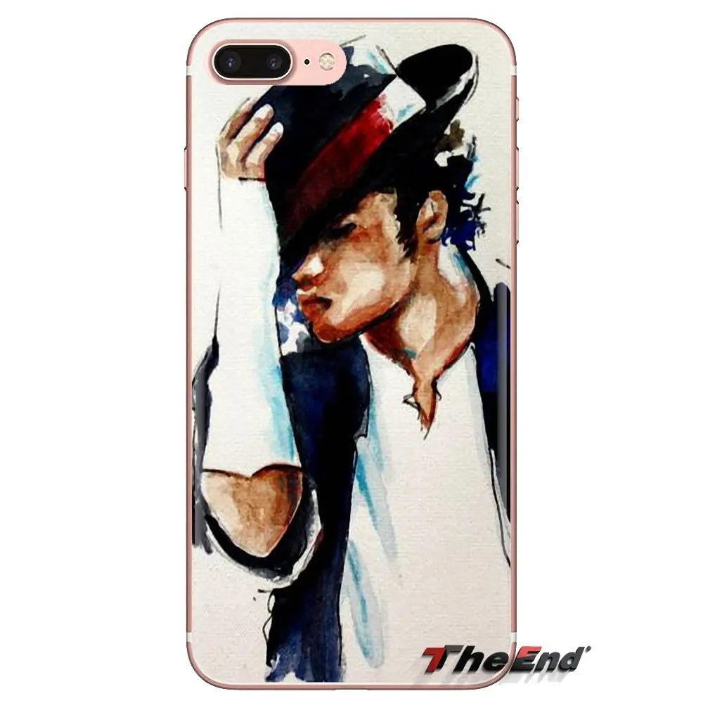 Легенда Майкл Джексон MJ King для samsung Galaxy S2 S3 S4 S5 мини S6 S7 край S8 S9 Plus Note 2 3 4 5 8 Coque Fundas