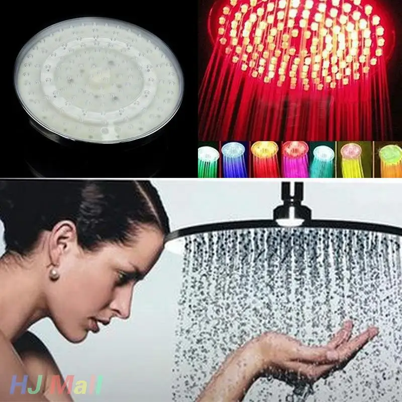 Насадка для душа 8 дюймов 7 цветов RGB | Строительство и ремонт