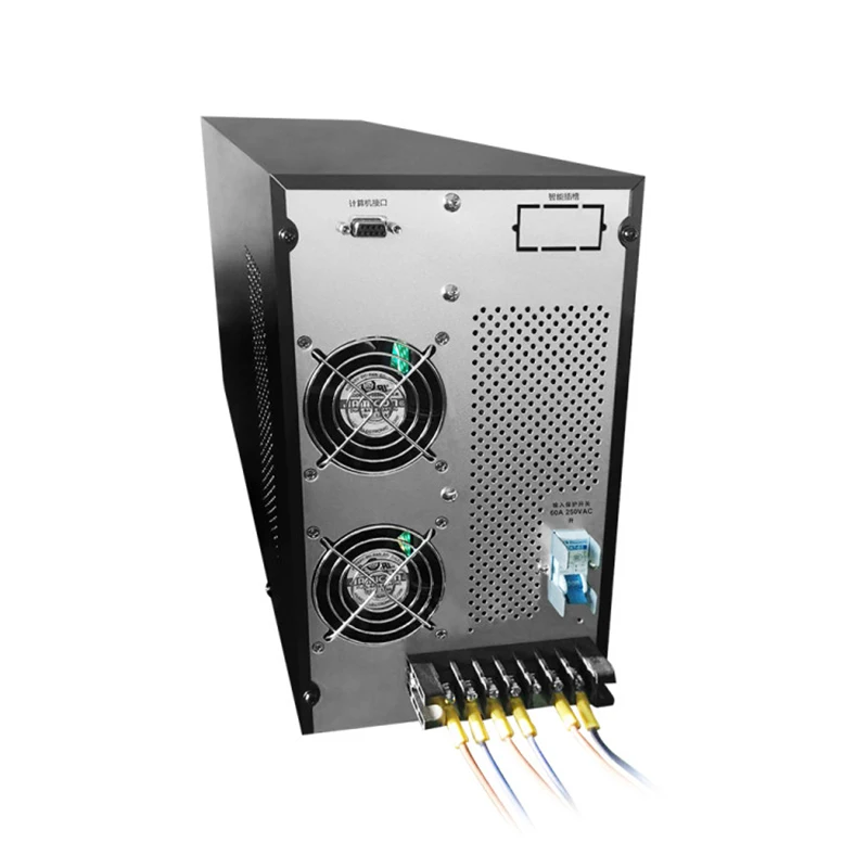 Обновленный 10KVA он лайн UPS внешний 192V батарейки постоянного тока банка 230VAC 50 Гц