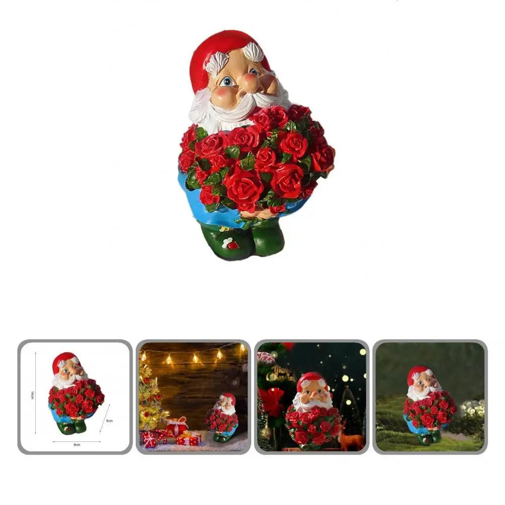 

Портативная Фигурка «Гном» для лужайки, реалистичный декоративный садовый декор в виде Розы, для офиса