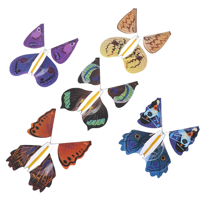 

1Pc Card magic flying out butterfly surprise magic props mystical trick toys