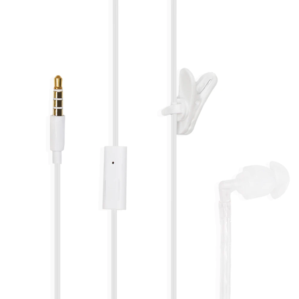 1 штырь 3 5 мм гарнитура с микрофоном для горла Скрытая Воздушная трубка наушники