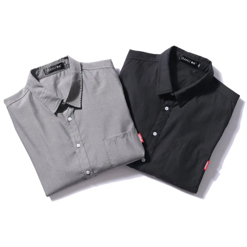 

Jeanu jinyouchao brand large men's Youth Large Long Sleeve Shirt fattening aw001