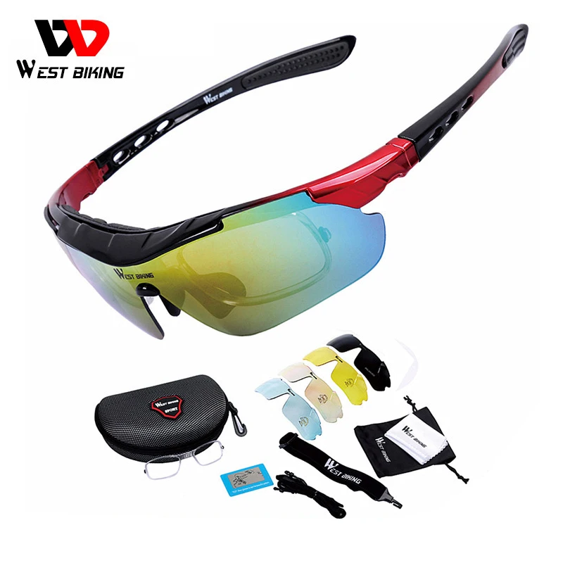 

5 Lenses Cycling Polarized Eyewear Glasses Bicycle Sunglasses Mountain Road Bike Men Women Sport Glasses Cycling Equipment