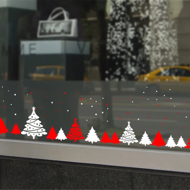 Новинка 2020 Рождество резные настенные Стикеры для гостиной X'MAX окна спальни