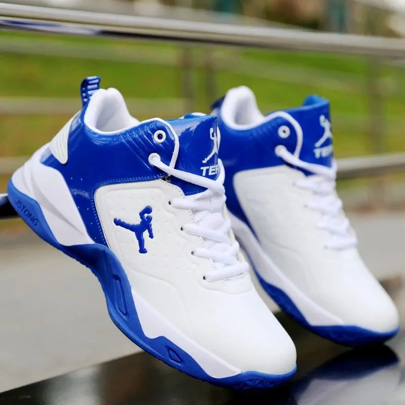 Boys Professional Men's Basketball Shoes Sneakers Anti-skid High-top Couple Breathable Man Youth Boots | Спорт и развлечения