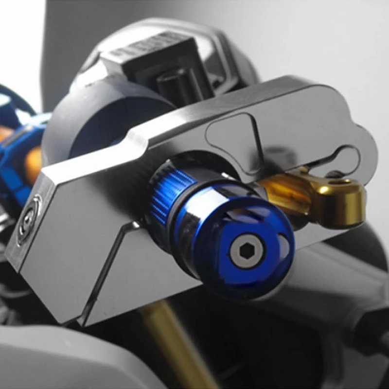 

Universal Motorcycle Lock CNC Motorcycle Handle Throttle Grip Security Lock with 2 Keys Silver