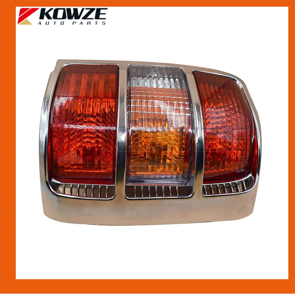 2PCS Widen Frame Chrome Tail Rear Combination Lamp Light For Mitsubishi Pajero Montero Shogun 2 II 1990-2004 MB831088 MB831089 | Автомобили