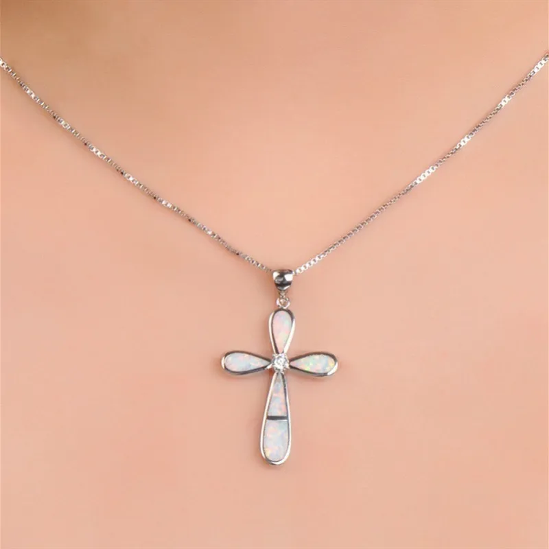 Модный новый четырехлистный клевер стильный кулон простой крест подвеска